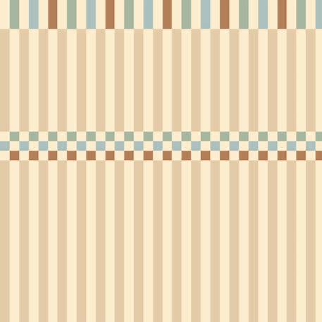 Papier peint enfants rayures bonheur en folie Beige, bleue 2 - vertbaudet enfant 