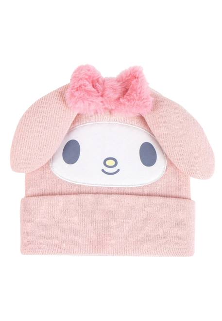 Bonnet tricoté à pois hello kitty Rose 1 - vertbaudet enfant 