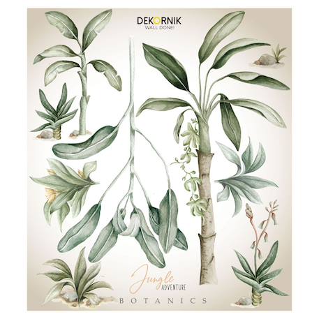 Planche de stickers enfants - plantes de jungle Grey 2 - vertbaudet enfant 