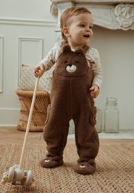 Chaussons bébé câlins Marron 5 - vertbaudet enfant 