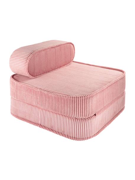 Fauteuil pliant enfant - pouf convertible en velours côtelé Blueberry blue+Brown sugar+Marshmallow+Peppermint green+Pink mousse+Toffee 25 - vertbaudet enfant 