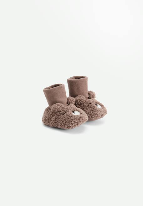 Chaussons bébé câlins Marron 1 - vertbaudet enfant 