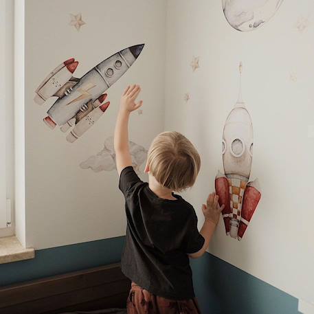 Planche de stickers enfants - fusées Grey 3 - vertbaudet enfant 