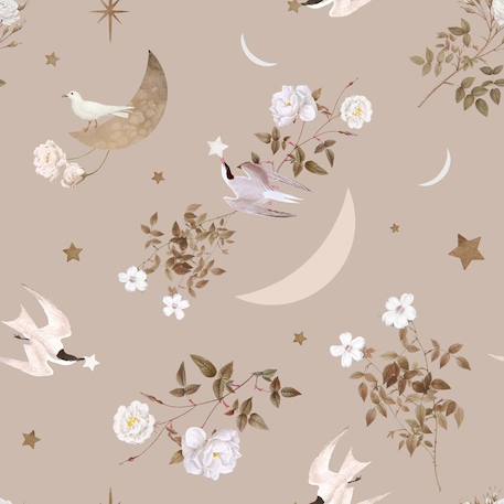 Papier peint enfant oiseaux sur ciel de nuit Beige 2 - vertbaudet enfant 