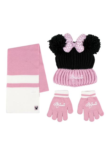 Ensemble écharpe minnie 3 pièces Multicolor 1 - vertbaudet enfant 