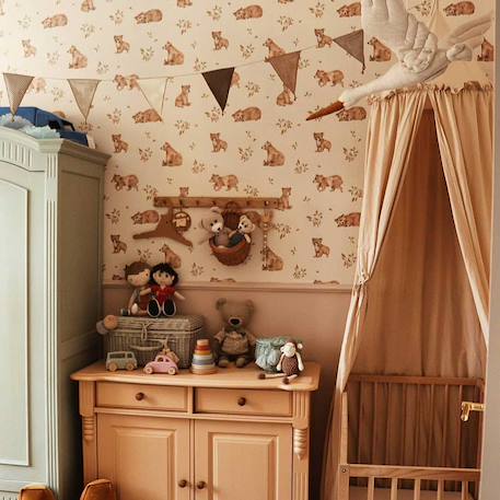 Papier peint enfants teddy bears Beige 1 - vertbaudet enfant 
