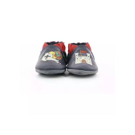 Chaussons cuir Bleu 4 - vertbaudet enfant 