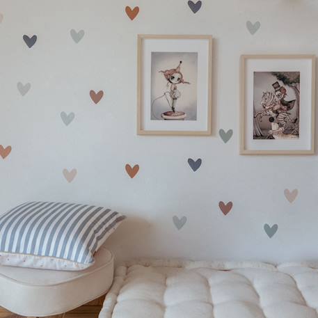 Planche de stickers - cœurs Beige 3 - vertbaudet enfant 