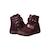 Bottines cuir, synthétique Bordeaux 4 - vertbaudet enfant 