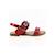 Sandales fille les p'tites bombes Rouge 1 - vertbaudet enfant 