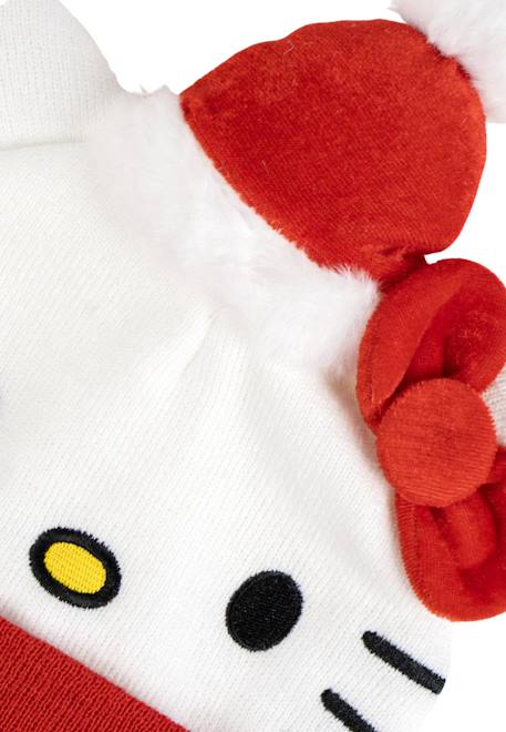 Bonnet de noël hello kitty à pois rouge Rouge 3 - vertbaudet enfant 