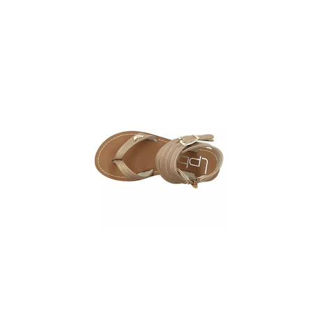 Sandales fille les p'tites bombes Rose metal 5 - vertbaudet enfant 