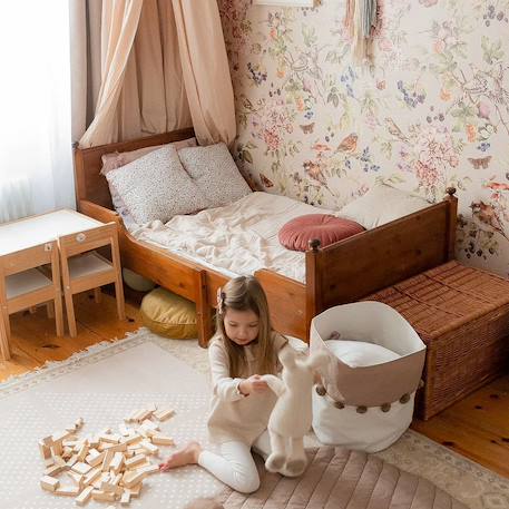 Papier peint paradis secret fond neutre Beige 1 - vertbaudet enfant 