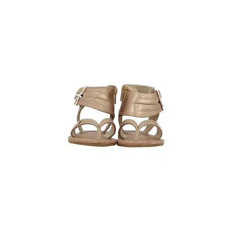 Sandales fille les p'tites bombes Rose metal 4 - vertbaudet enfant 