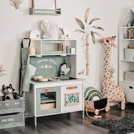 Planche de stickers enfants - plantes de jungle Grey 1 - vertbaudet enfant 