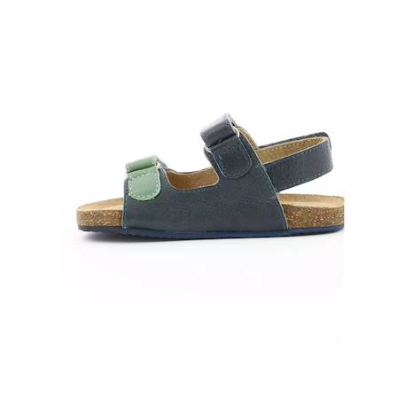 Sandales cuir Bleu 4 - vertbaudet enfant 