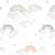 Papier peint enfants arcs-en-ciel et nuages White 2 - vertbaudet enfant 