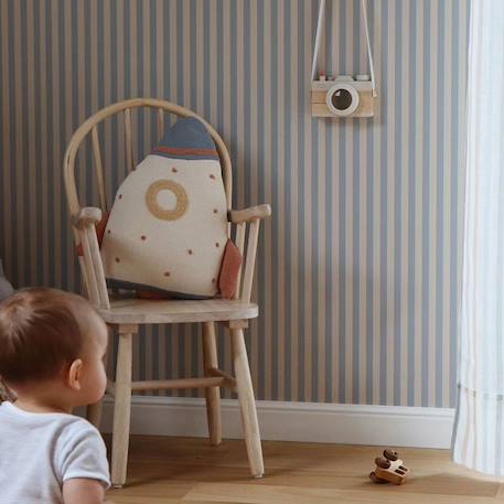 Papier peint rayures vintage Blue 1 - vertbaudet enfant 
