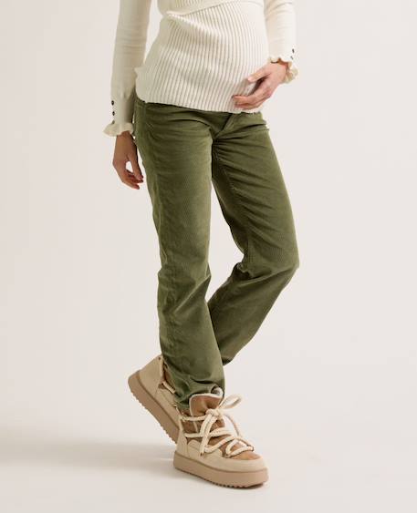 Pantalon droit de maternité william Kaki 3 - vertbaudet enfant 