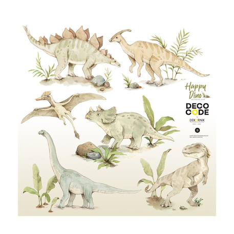 Planche de stickers enfants - dinosaures Blue 2 - vertbaudet enfant 