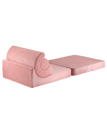 Fauteuil pliant enfant - pouf ?onvertible de jeu flipster en velours côtelé Brown sugar+Peppermint green+Pink mousse 16 - vertbaudet enfant 