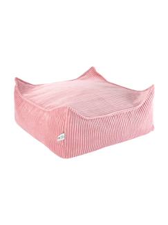 Chambre et rangement-Pouf enfant ottoman carré - coussin de sol déhoussable en velours côtelé