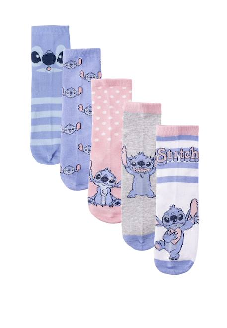 Pack de chaussettes 5 pièces stitch Multicolor 1 - vertbaudet enfant 
