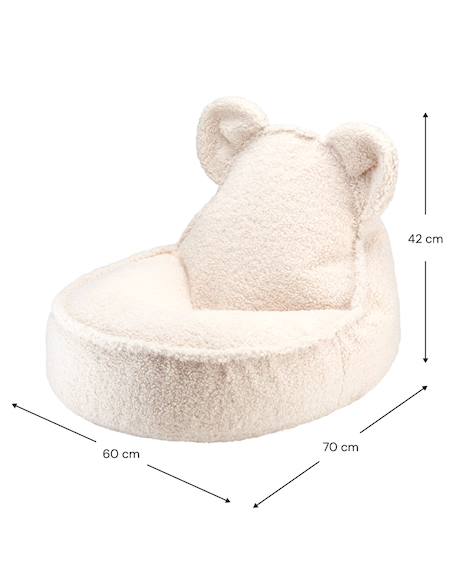 Pouf poire ours chambre enfant - fauteuil comfortable en teddy Biscuit+Cream white+Guava+Maple+Matcha+Warm hazel 11 - vertbaudet enfant 