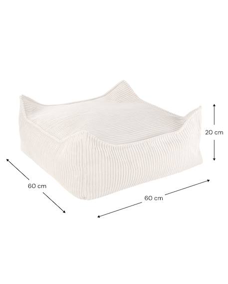 Pouf enfant ottoman carré - coussin de sol déhoussable en velours côtelé Blueberry blue+Brown sugar+Marshmallow+Peppermint green+Pink mousse+Toffee 12 - vertbaudet enfant 
