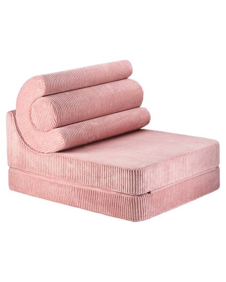 Fauteuil pliant enfant - pouf ?onvertible de jeu flipster en velours côtelé Brown sugar+Peppermint green+Pink mousse 13 - vertbaudet enfant 