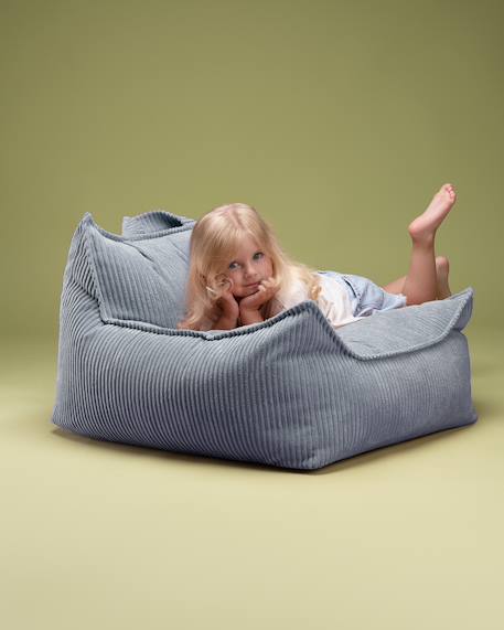 Pouf poire chambre enfant - fauteuil comfortable en velours côtelé Bluberry blue+Brown sugar+Marshmallow+Peppermint green+Pink mousse+Toffee 6 - vertbaudet enfant 