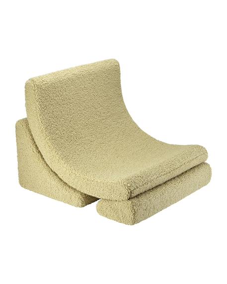 Fauteuil de jeu enfant - pouf design lune en teddy Biscuit+Cream white+Guava+Matcha 19 - vertbaudet enfant 