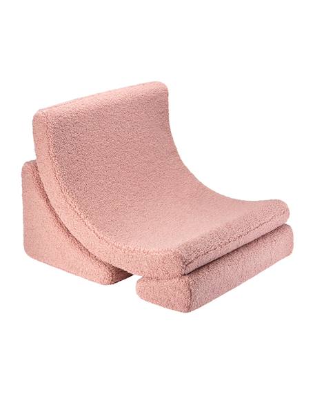 Fauteuil de jeu enfant - pouf design lune en teddy Biscuit+Cream white+Guava+Matcha 13 - vertbaudet enfant 