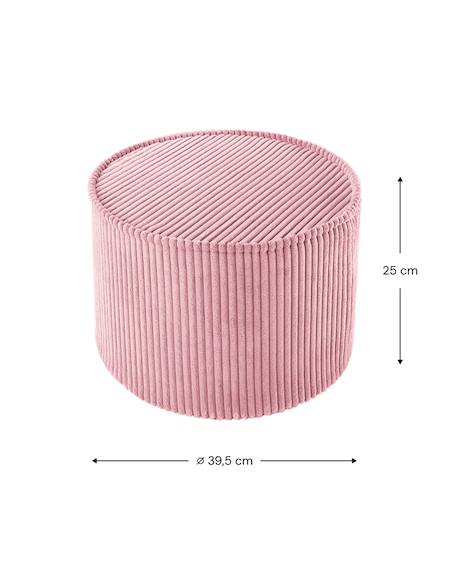 Pouf enfant en velours côtelé Blueberry blue+Brown sugar+Marshmallow+Peppermint green+Pink mousse+Toffee 25 - vertbaudet enfant 