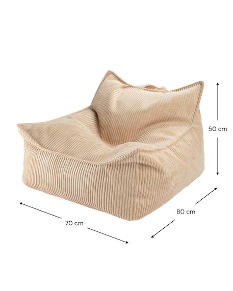 Pouf poire chambre enfant - fauteuil comfortable en velours côtelé Bluberry blue+Brown sugar+Marshmallow+Peppermint green+Pink mousse+Toffee 10 - vertbaudet enfant 