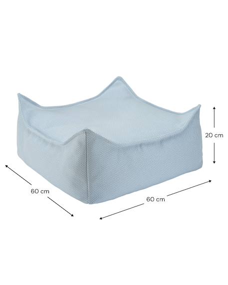 Pouf extérieur enfant carré coussin de sol outdoor Azure+Dune+Herba+Pomegranate+Seashell+Terra 3 - vertbaudet enfant 