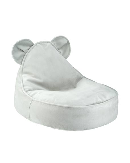 Pouf poire ours chambre enfant - fauteuil comfortable en velours Dusty beige+Misty green+Salted caramel 6 - vertbaudet enfant 