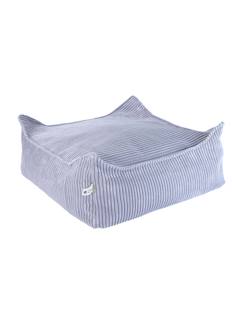 Chambre et rangement-Pouf enfant ottoman carré - coussin de sol déhoussable en velours côtelé