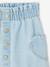 Jupe en jean fille poches coeur denim bleached+denim brut 4 - vertbaudet enfant 