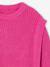 Pull fille volant épaule pivoine 3 - vertbaudet enfant 