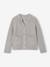 Gilet fille maille fine mousseuse corail+gris chiné+pivoine 6 - vertbaudet enfant 