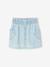 Jupe en jean fille poches coeur denim bleached+denim brut 2 - vertbaudet enfant 