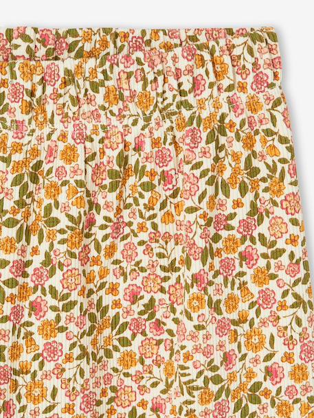 Legging fille en maille côtelé beige+blanc imprimé+écru 9 - vertbaudet enfant 
