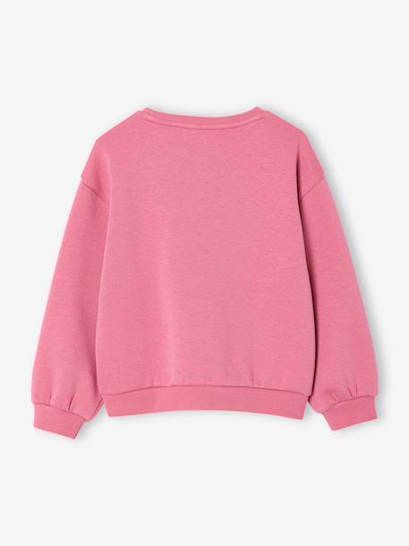 Sweat fille motif imprimé corail+pivoine+vanille+violet 7 - vertbaudet enfant 