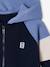 Sweat zippé garçon capuche coloblock bleu moyen+ocre+vert 3 - vertbaudet enfant 