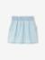 Jupe en jean fille poches coeur denim bleached+denim brut 3 - vertbaudet enfant 