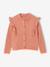 Gilet fille volants fantaisie bronze+rose poudré 4 - vertbaudet enfant 