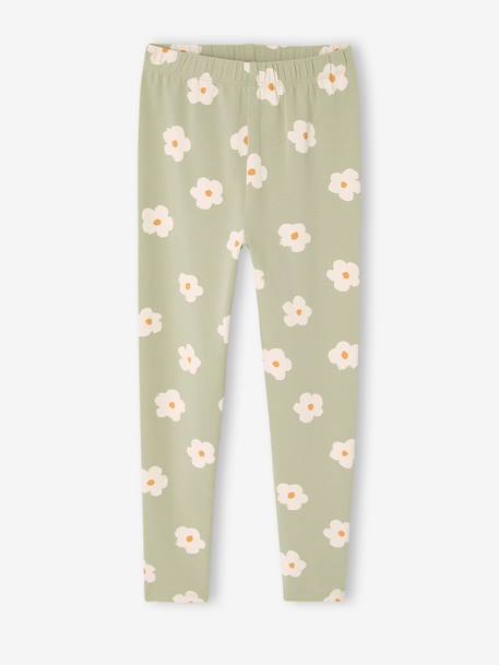 Legging fille imprimé encre+vert amande+vert d'eau+vert imprimé 4 - vertbaudet enfant 
