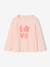 Lot de 3 t-shirts fille fantaisie manches longues anthracite+bleu grisé+corail+indigo+rose 32 - vertbaudet enfant 