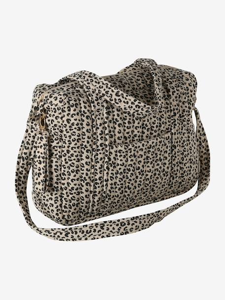 Sac à langer en gaze de coton JOIOSA beige imprimé+bleu nuit+bronze+écru 2 - vertbaudet enfant 